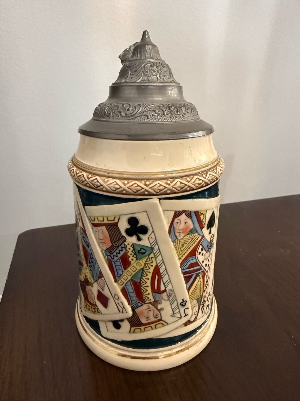 Reinhold Hanke Playing Cards Design Beer Stein Germany #1255